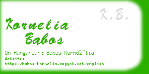 kornelia babos business card